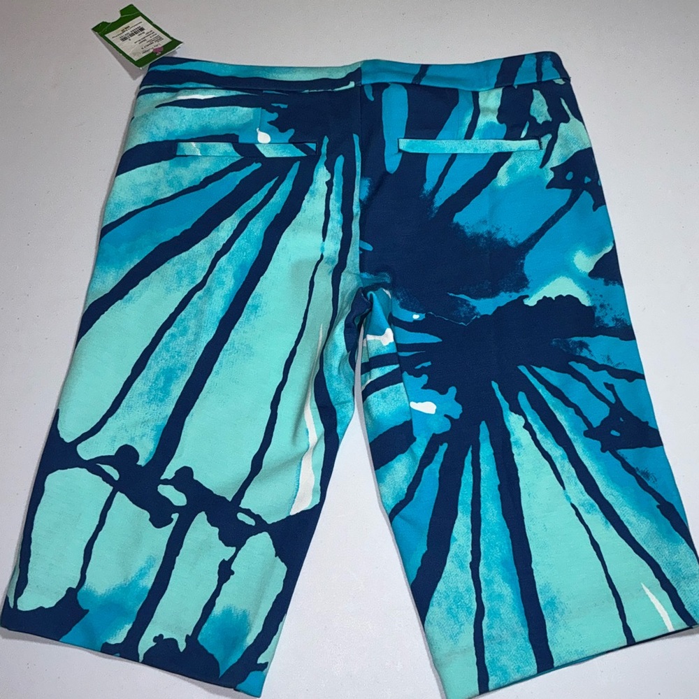 Lilly Pulitzer NWT 12"  McGill Shorts Sparkling Blue Get Inky Size 0 - Picture 7 of 15